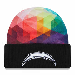 Los Angeles Chargers New Era 2023 NFL Crucial Catch Cuffed Knit Hat - Black Hats