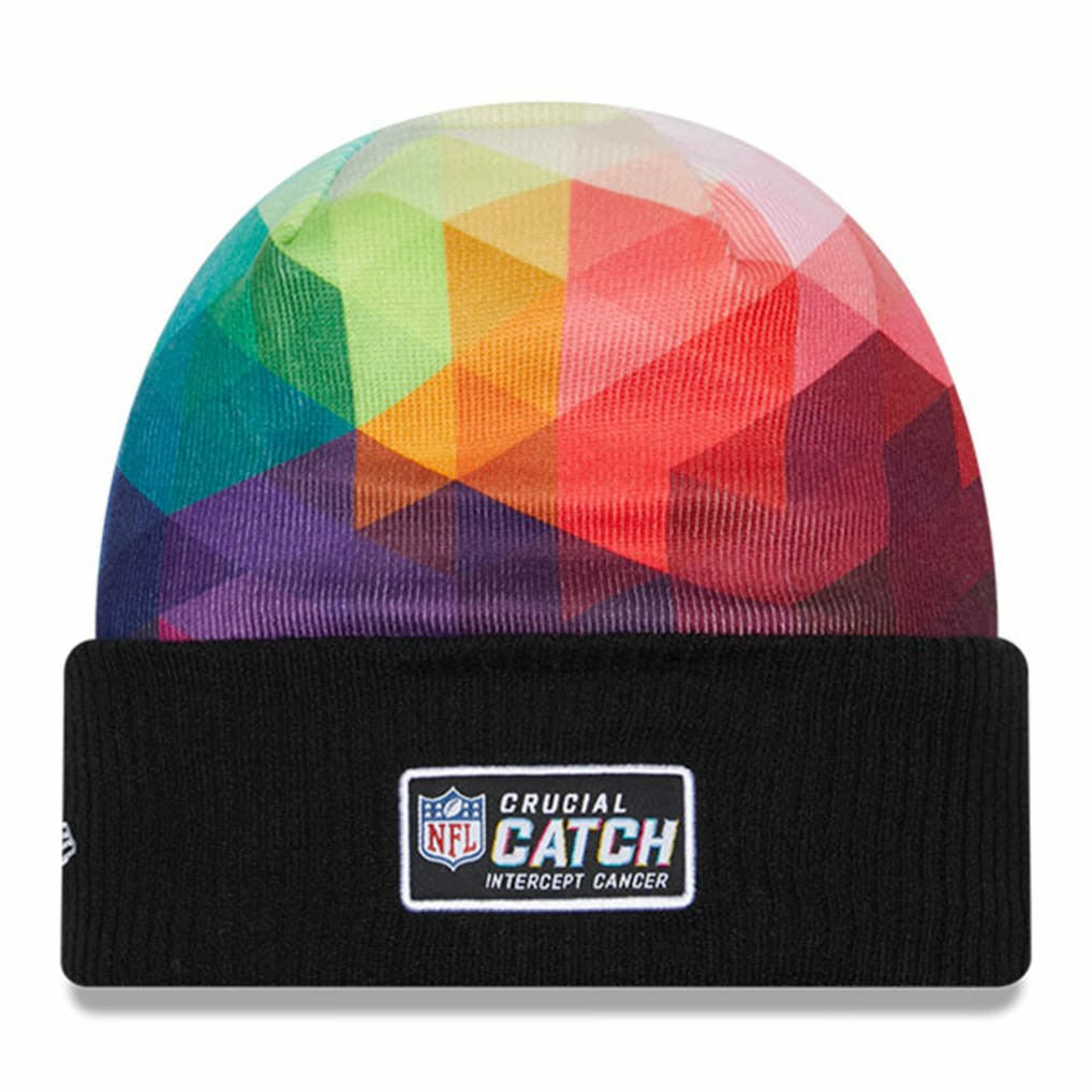 Los Angeles Chargers New Era 2023 NFL Crucial Catch Cuffed Knit Hat - Black Hats