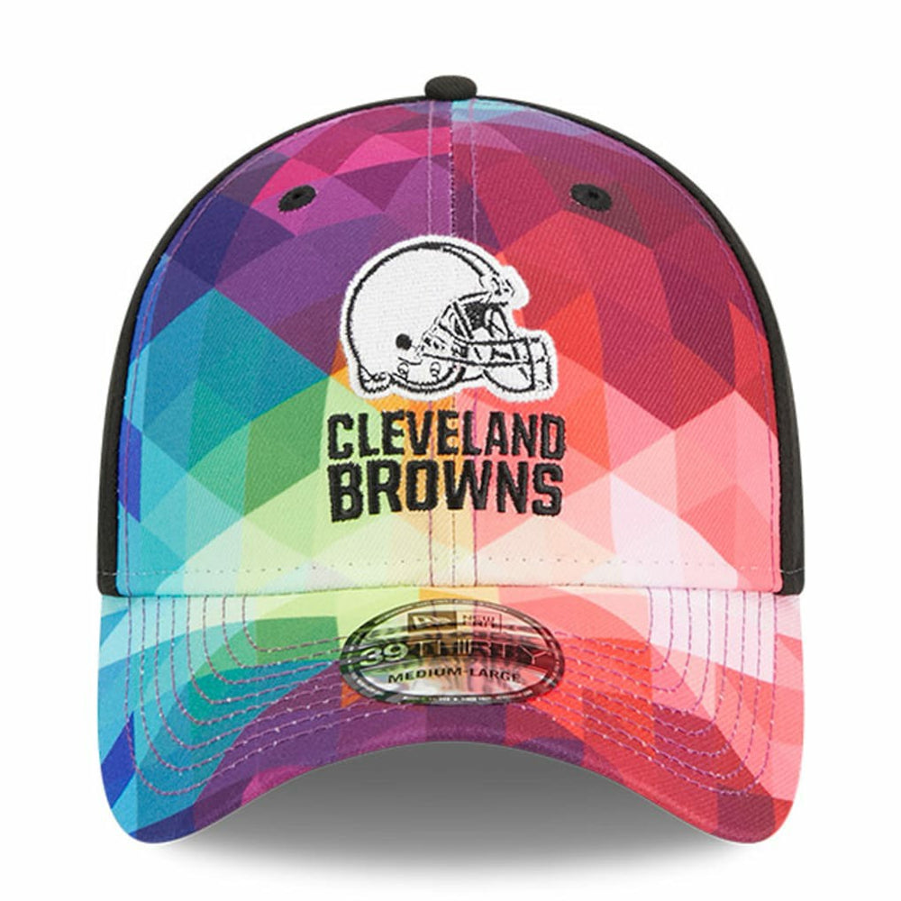 Cleveland Browns New Era 2023 NFL Crucial Catch 39THIRTY Flex Hat - Pink Hats