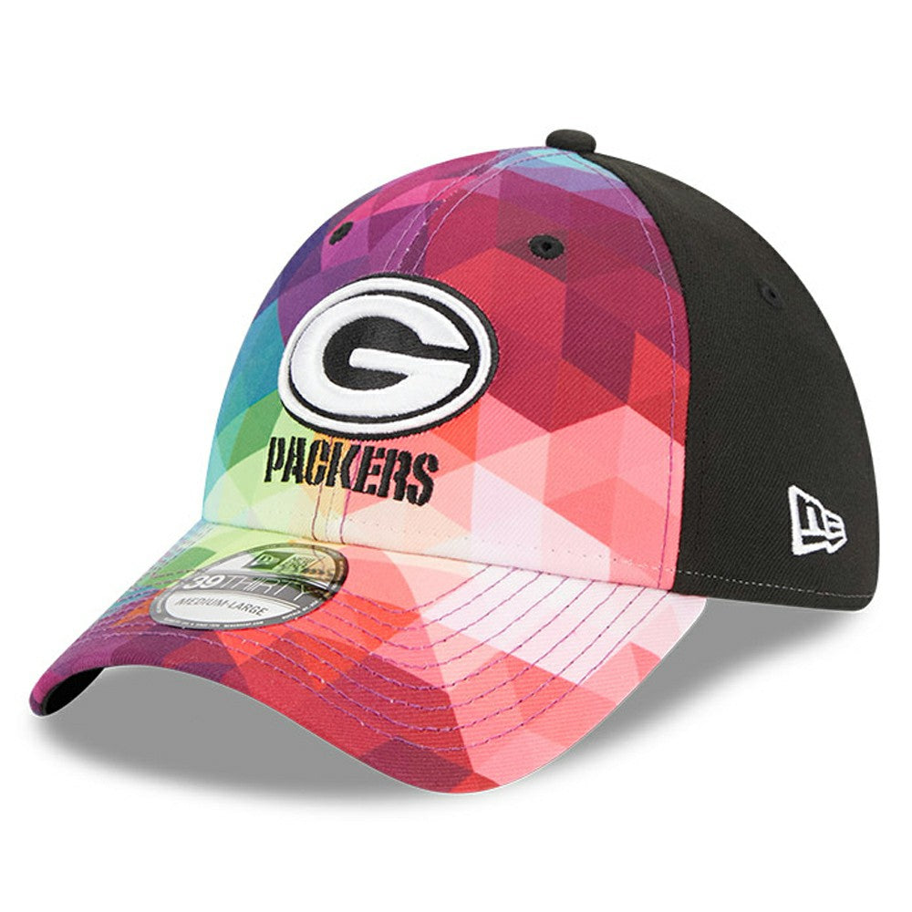 Green Bay Packers New Era 2023 NFL Crucial Catch 39THIRTY Flex Hat - Pink Hats