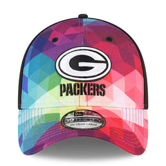 Green Bay Packers New Era 2023 NFL Crucial Catch 39THIRTY Flex Hat - Pink Hats