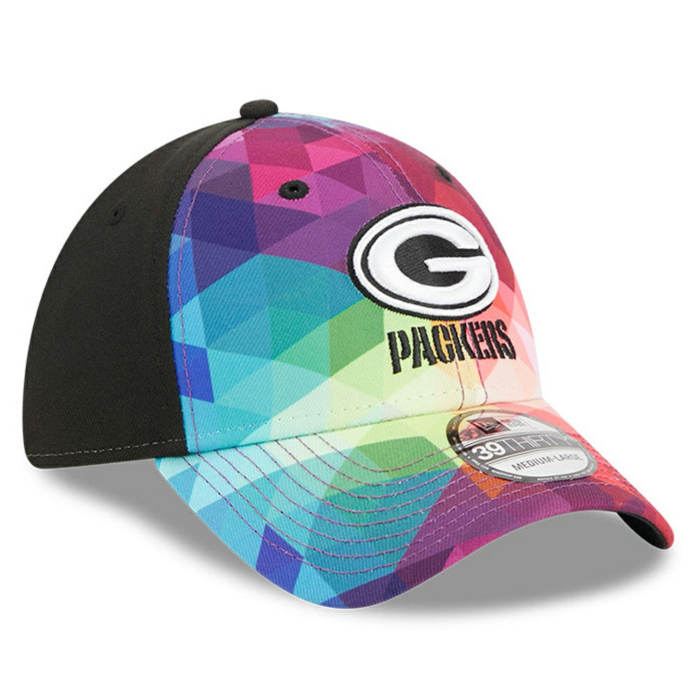 Green Bay Packers New Era 2023 NFL Crucial Catch 39THIRTY Flex Hat - Pink Hats