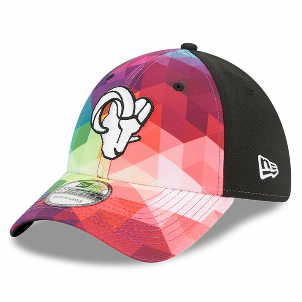 Los Angeles Rams New Era 2023 NFL Crucial Catch 39THIRTY Flex Hat - Pink Hats