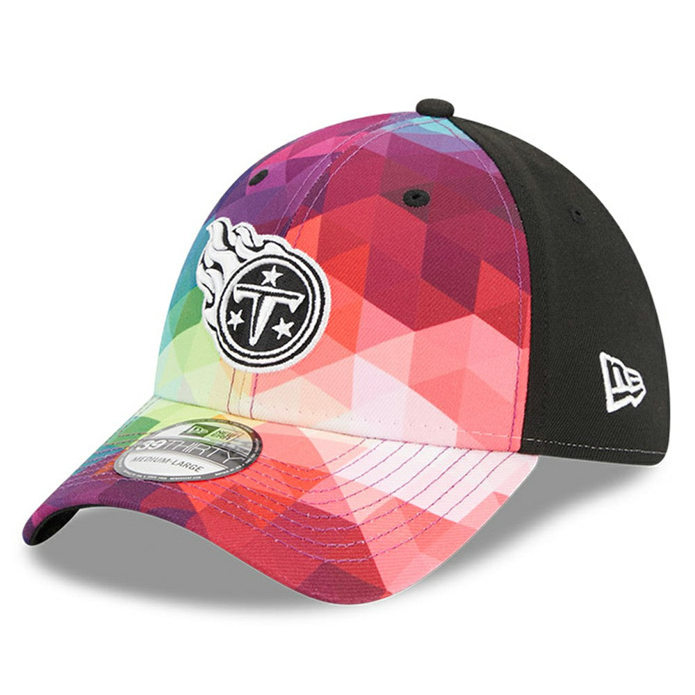 Tennessee Titans New Era 2023 NFL Crucial Catch 39THIRTY Flex Hat - Pink Hats