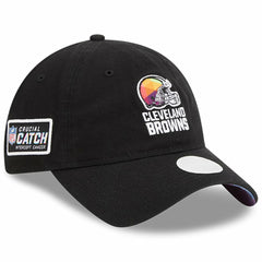 Cleveland Browns New Era Women's 2023 NFL Crucial Catch 9TWENTY Adjustable Hat - Black Hats