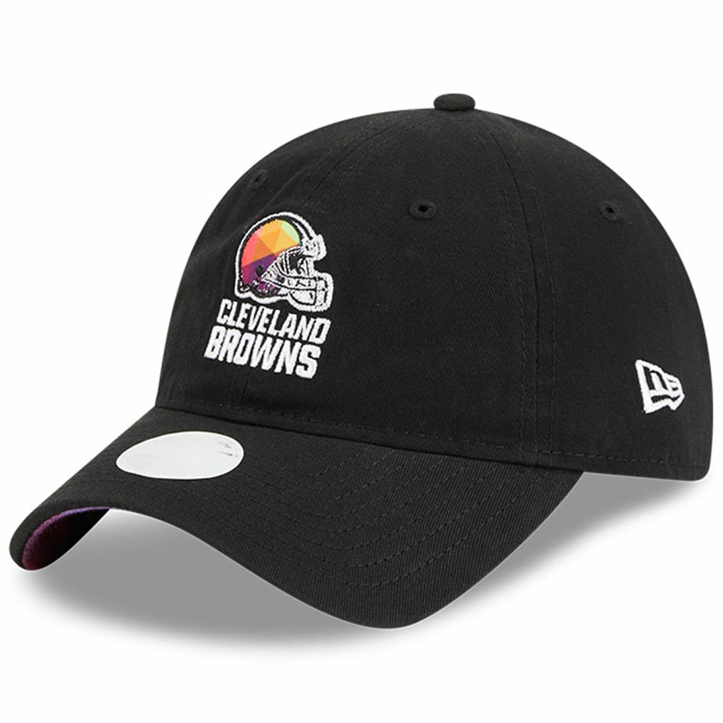 Cleveland Browns New Era Women's 2023 NFL Crucial Catch 9TWENTY Adjustable Hat - Black Hats