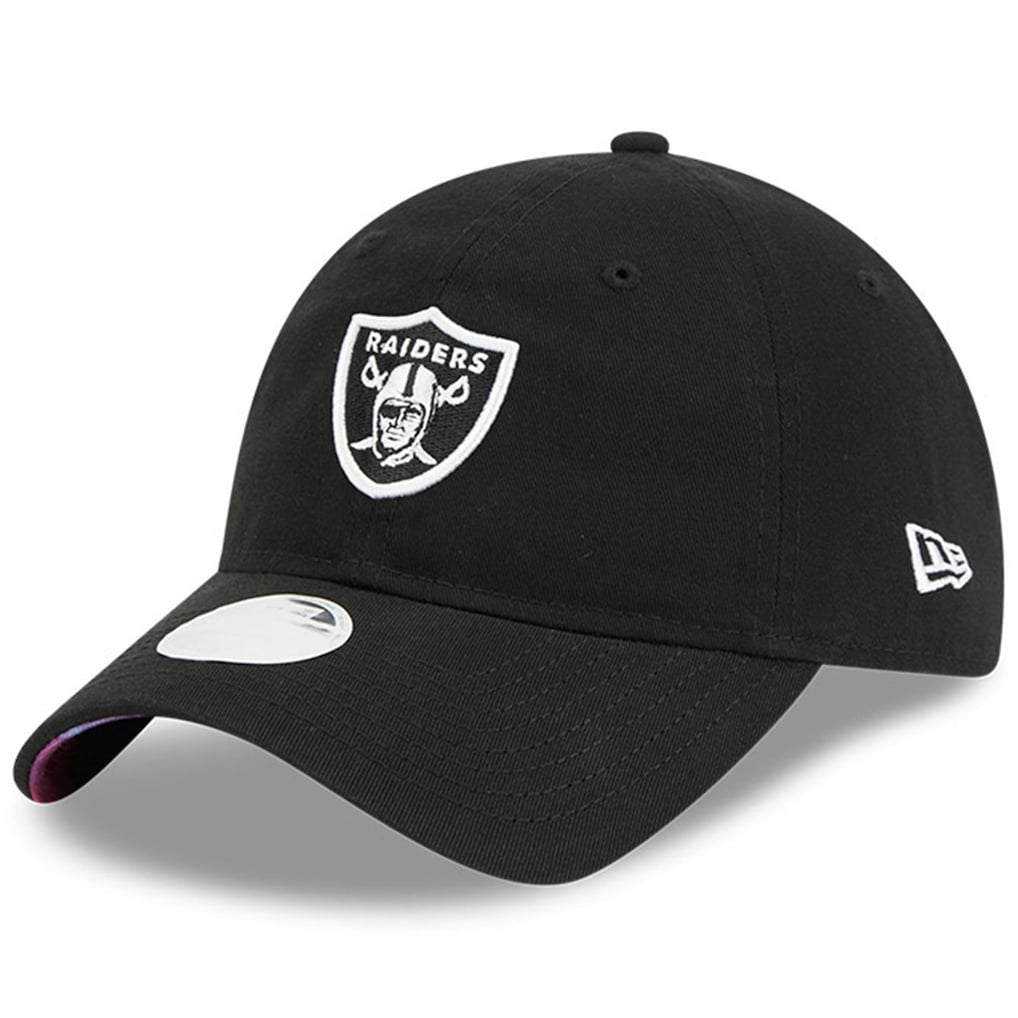 Las Vegas Raiders New Era Women's 2023 NFL Crucial Catch 9TWENTY Adjustable Hat - Black Hats