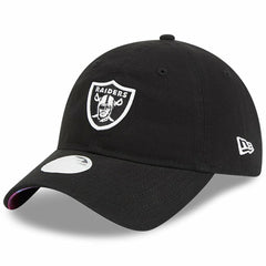 Las Vegas Raiders New Era Women's 2023 NFL Crucial Catch 9TWENTY Adjustable Hat - Black Hats