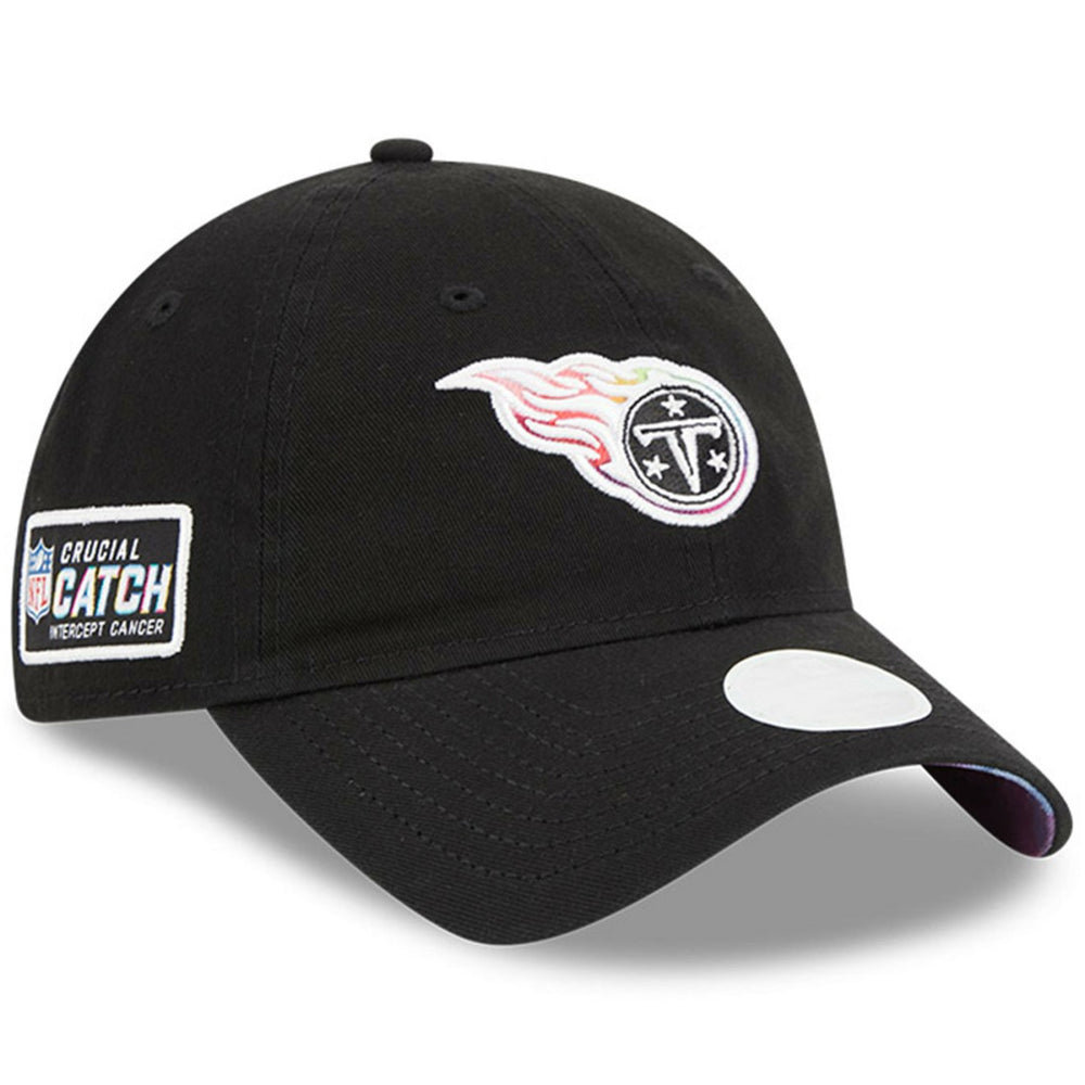 Tennessee Titans New Era Women's 2023 NFL Crucial Catch 9TWENTY Adjustable Hat - Black Hats