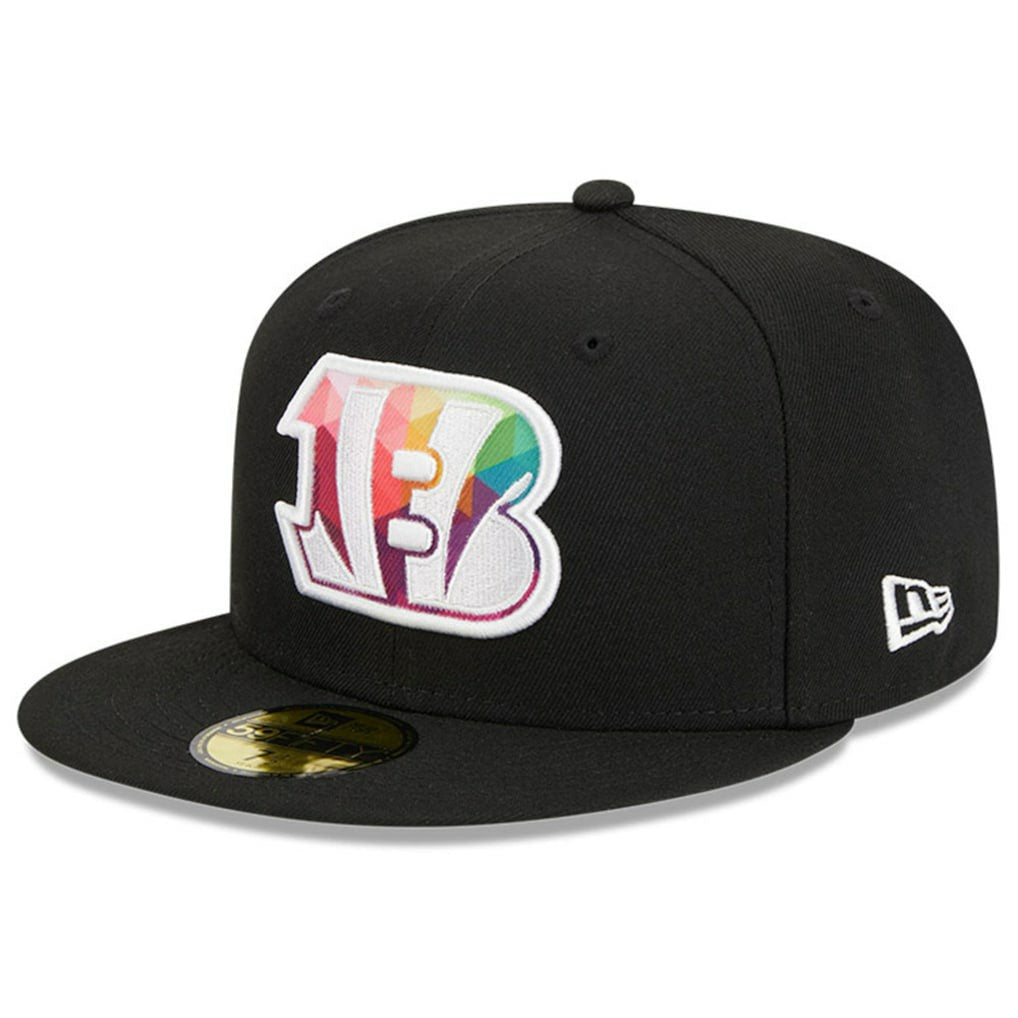 Cincinnati Bengals New Era 2023 NFL Crucial Catch 59FIFTY Fitted Hat - Black Hats