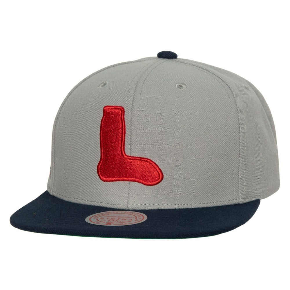 Boston Red Sox Mitchell & Ness Cooperstown Collection Snapback Hat - Gray Hats