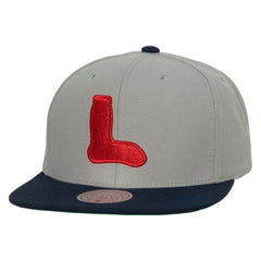 Boston Red Sox Mitchell & Ness Cooperstown Collection Snapback Hat - Gray Hats