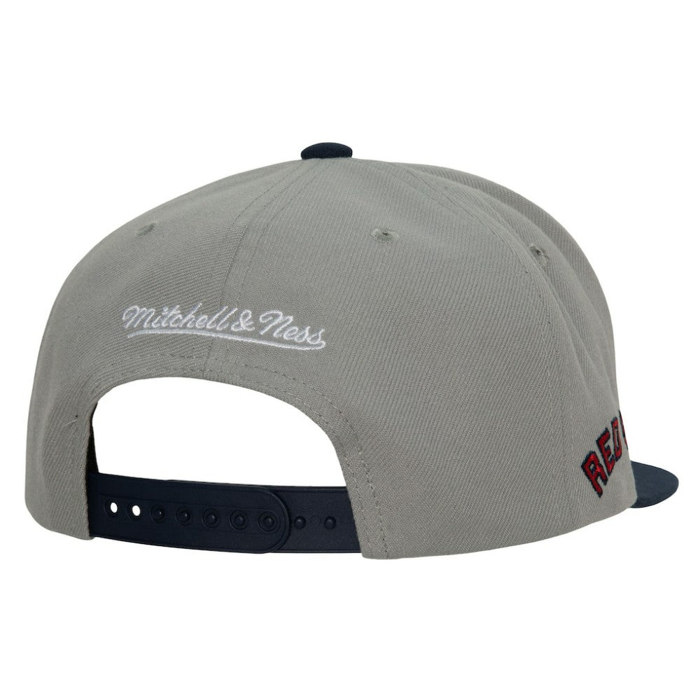Boston Red Sox Mitchell & Ness Cooperstown Collection Snapback Hat - Gray Hats