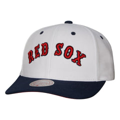 Boston Red Sox Mitchell & Ness Cooperstown Collection Pro Crown Snapback Hat - White Hats