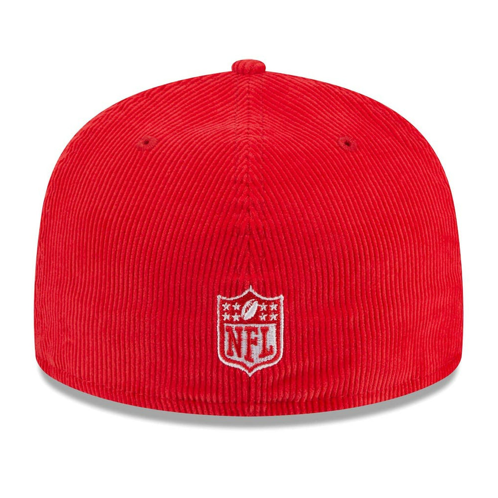 Kansas City Chiefs New Era Throwback Cord 59FIFTY Fitted Hat - Red Hats
