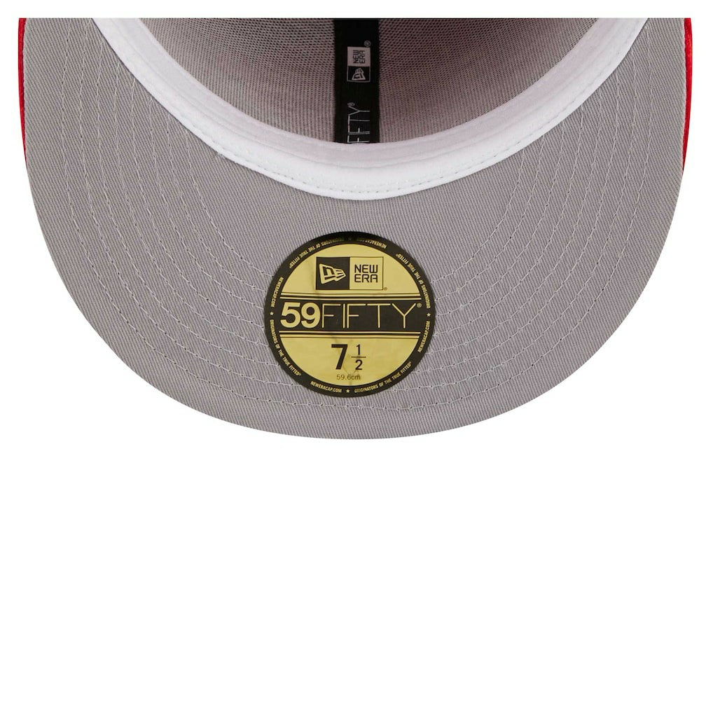 Kansas City Chiefs New Era Throwback Cord 59FIFTY Fitted Hat - Red Hats