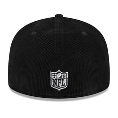 Pittsburgh Steelers New Era Throwback Cord 59FIFTY Fitted Hat - Black Hats