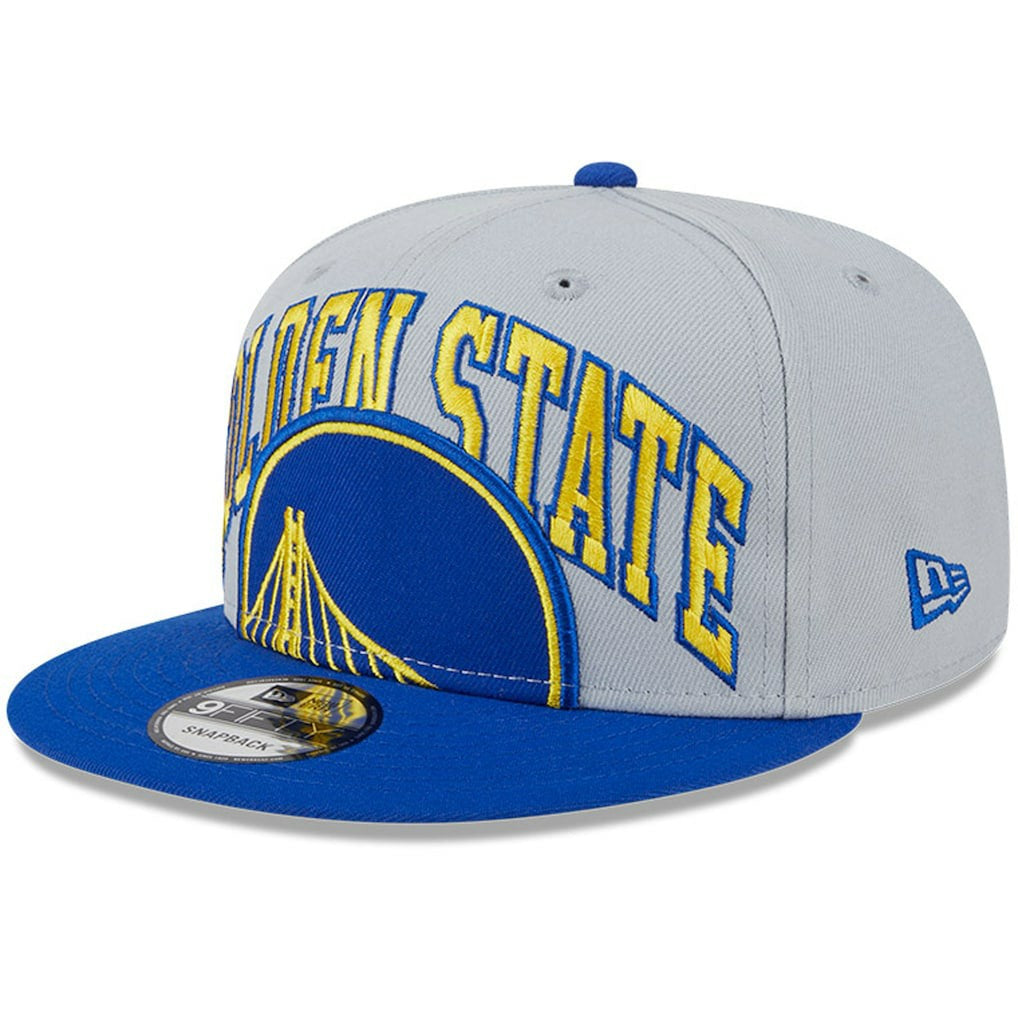 Golden State Warriors Tip-Off Two-Tone 9FIFTY Snapback Hat Gray/Royal - New Era