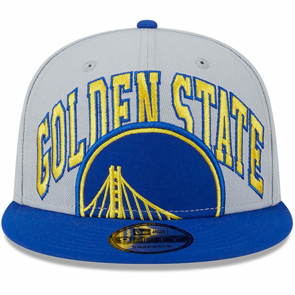 Golden State Warriors Tip-Off Two-Tone 9FIFTY Snapback Hat Gray/Royal - New Era