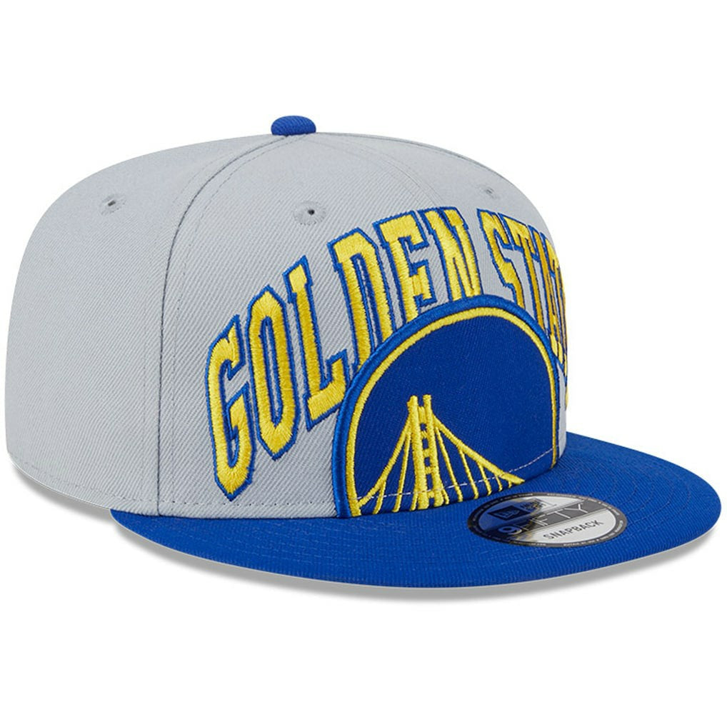 Golden State Warriors Tip-Off Two-Tone 9FIFTY Snapback Hat Gray/Royal - New Era