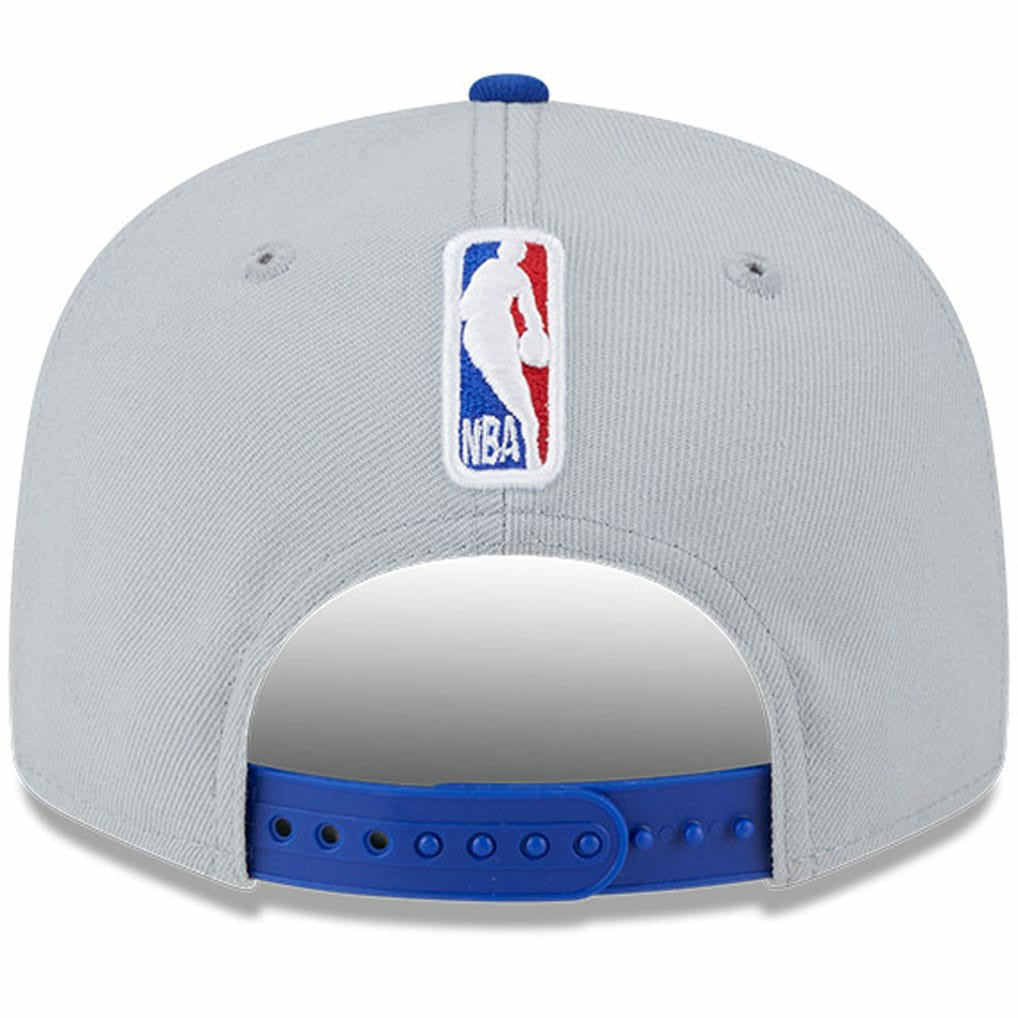 Golden State Warriors Tip-Off Two-Tone 9FIFTY Snapback Hat Gray/Royal - New Era