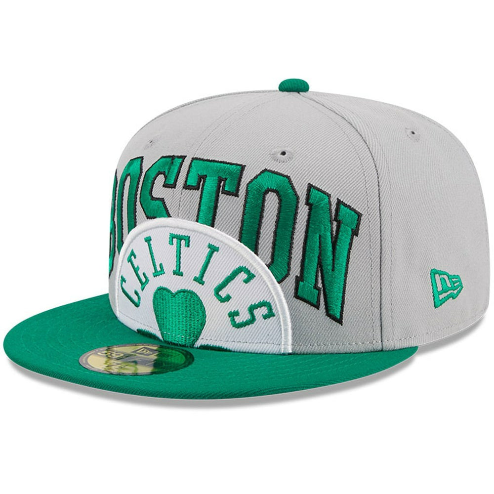 Boston Celtics Tip-Off Two-Tone 59FIFTY Fitted Hat Gray/Kelly Green - New Era