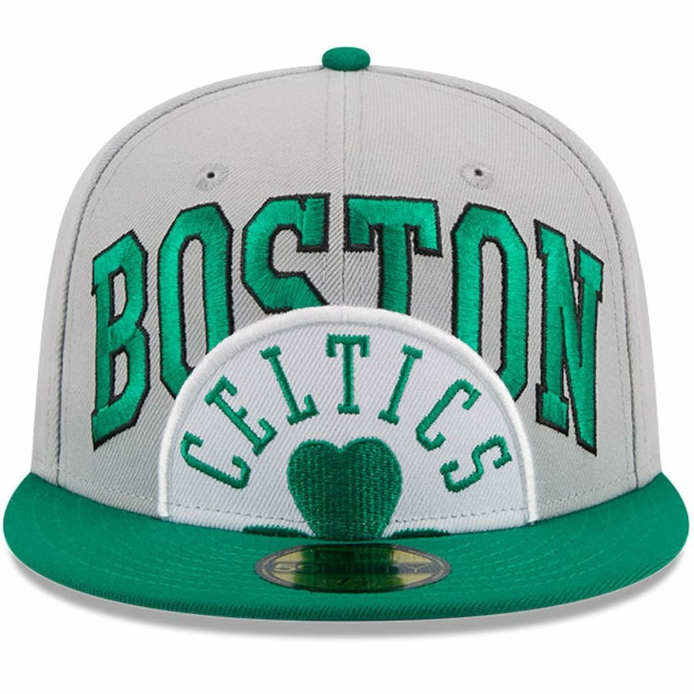 Boston Celtics Tip-Off Two-Tone 59FIFTY Fitted Hat Gray/Kelly Green - New Era