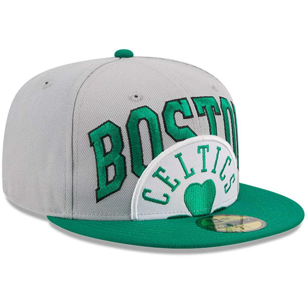 Boston Celtics Tip-Off Two-Tone 59FIFTY Fitted Hat Gray/Kelly Green - New Era