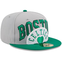 Boston Celtics Tip-Off Two-Tone 59FIFTY Fitted Hat Gray/Kelly Green - New Era