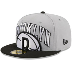 Brooklyn Nets Tip-Off Two-Tone 59FIFTY Fitted Hat Gray/Black - New Era
