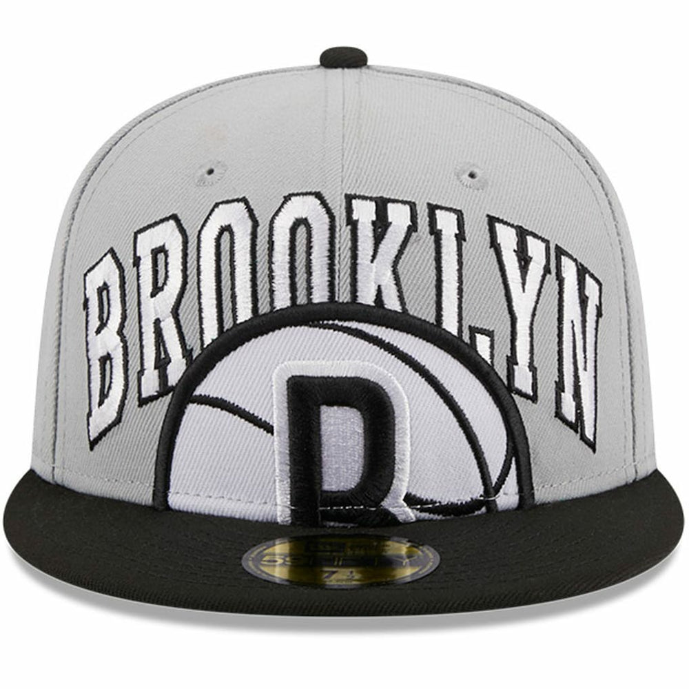 Brooklyn Nets Tip-Off Two-Tone 59FIFTY Fitted Hat Gray/Black - New Era