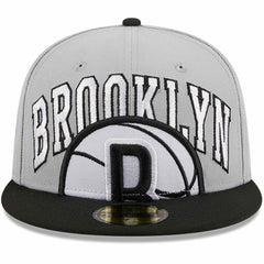 Brooklyn Nets Tip-Off Two-Tone 59FIFTY Fitted Hat Gray/Black - New Era
