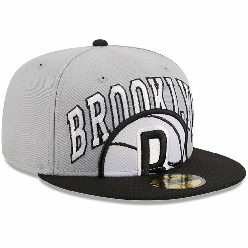 Brooklyn Nets Tip-Off Two-Tone 59FIFTY Fitted Hat Gray/Black - New Era