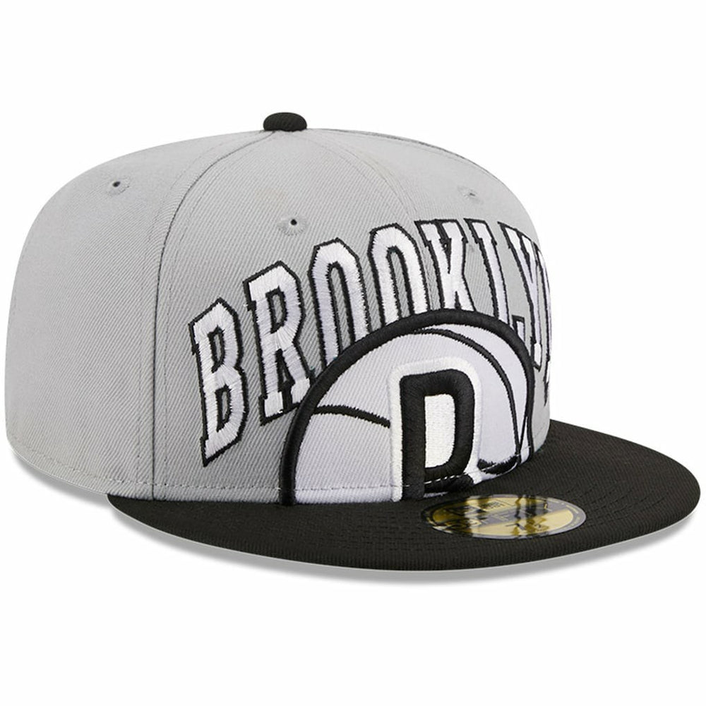 Brooklyn Nets Tip-Off Two-Tone 59FIFTY Fitted Hat Gray/Black - New Era