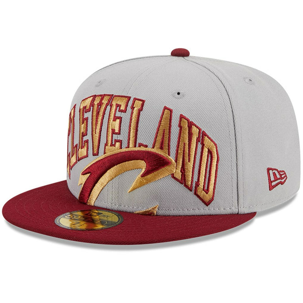 Cleveland Cavaliers Tip-Off Two-Tone 59FIFTY Fitted Hat Gray/Wine - New Era