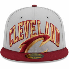 Cleveland Cavaliers Tip-Off Two-Tone 59FIFTY Fitted Hat Gray/Wine - New Era