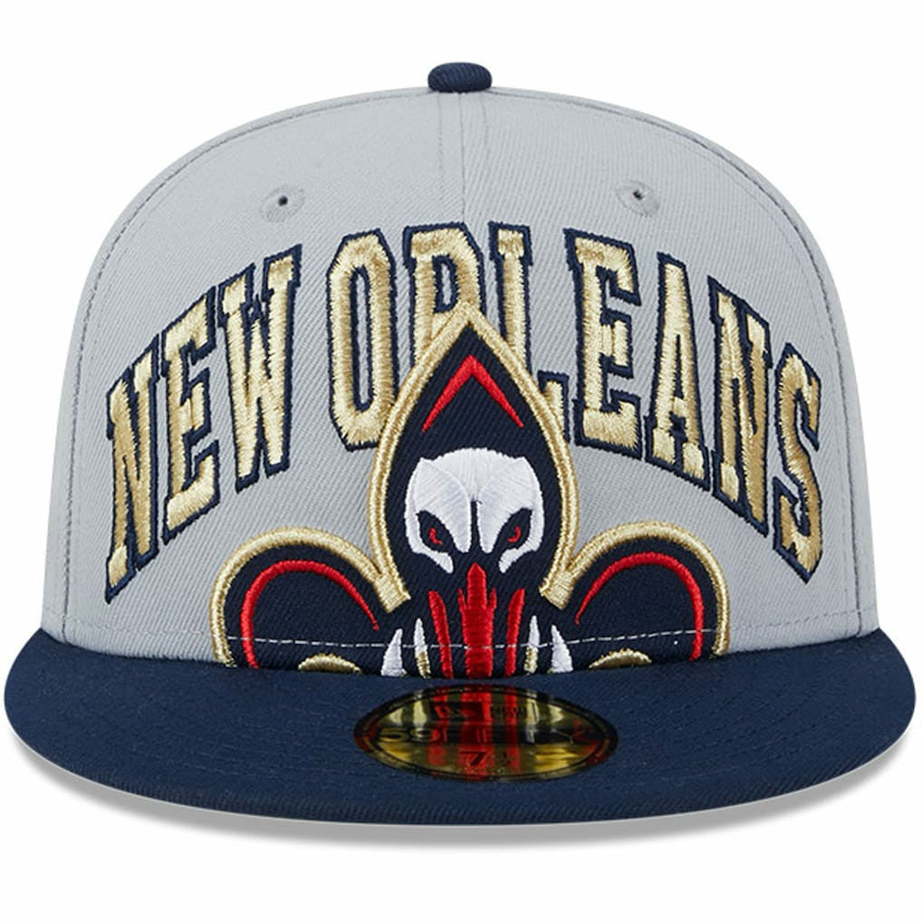New Orleans Pelicans Tip-Off Two-Tone 59FIFTY Fitted Hat Gray/Navy - New Era