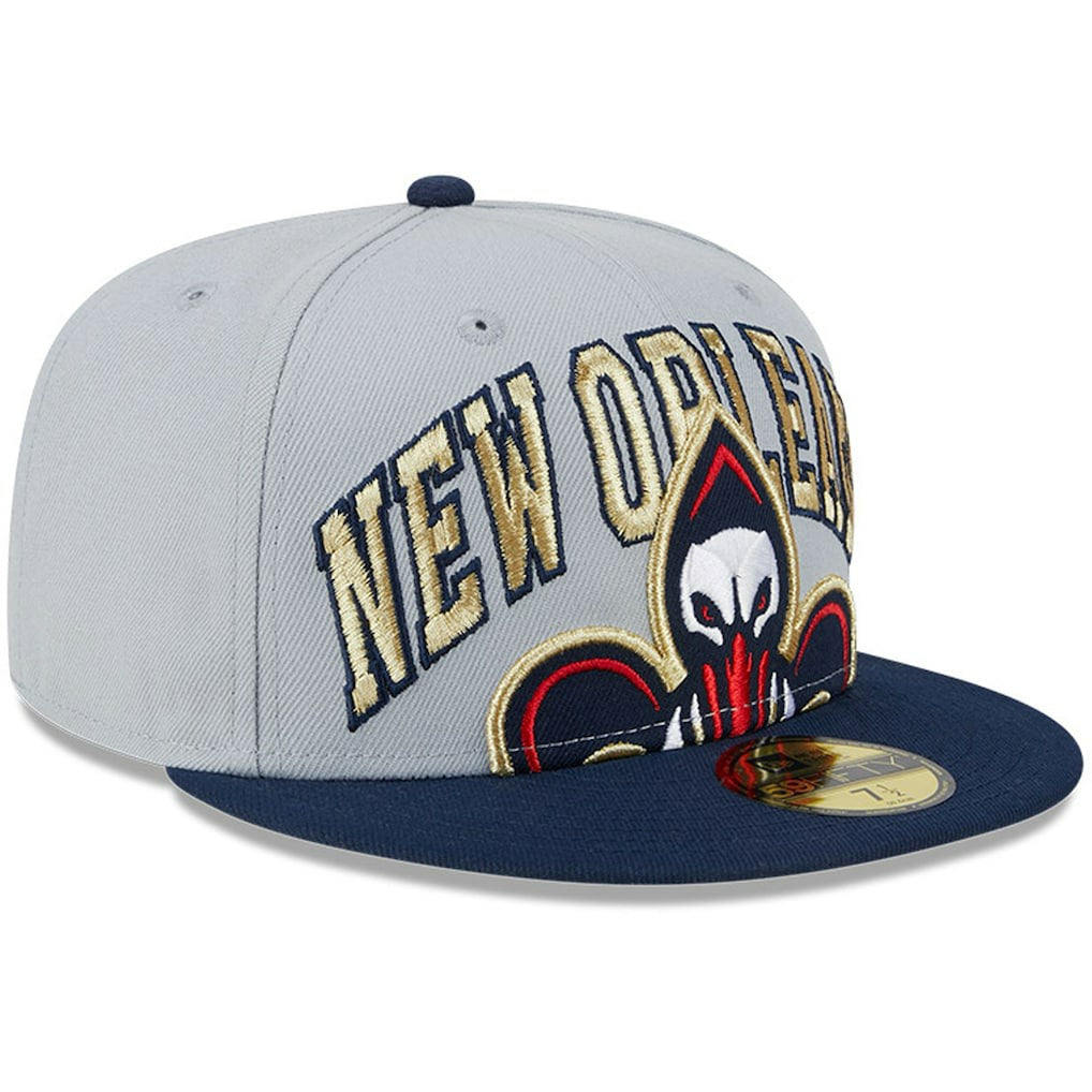 New Orleans Pelicans Tip-Off Two-Tone 59FIFTY Fitted Hat Gray/Navy - New Era