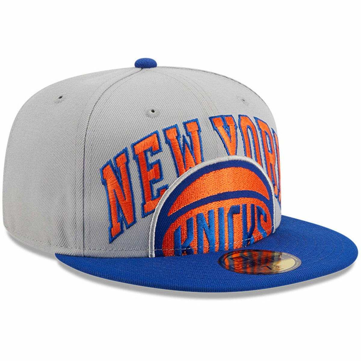 New York Knicks Tip-Off Two-Tone 59FIFTY Fitted Hat Gray/Blue - New Era