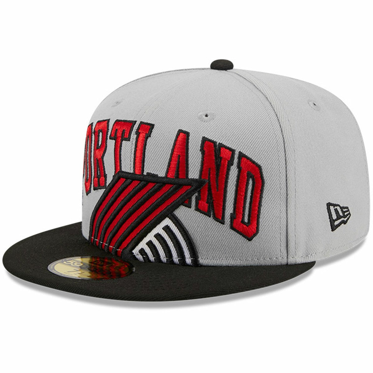 Portland Trail Blazers Tip-Off Two-Tone 59FIFTY Fitted Hat Gray/Black - New Era