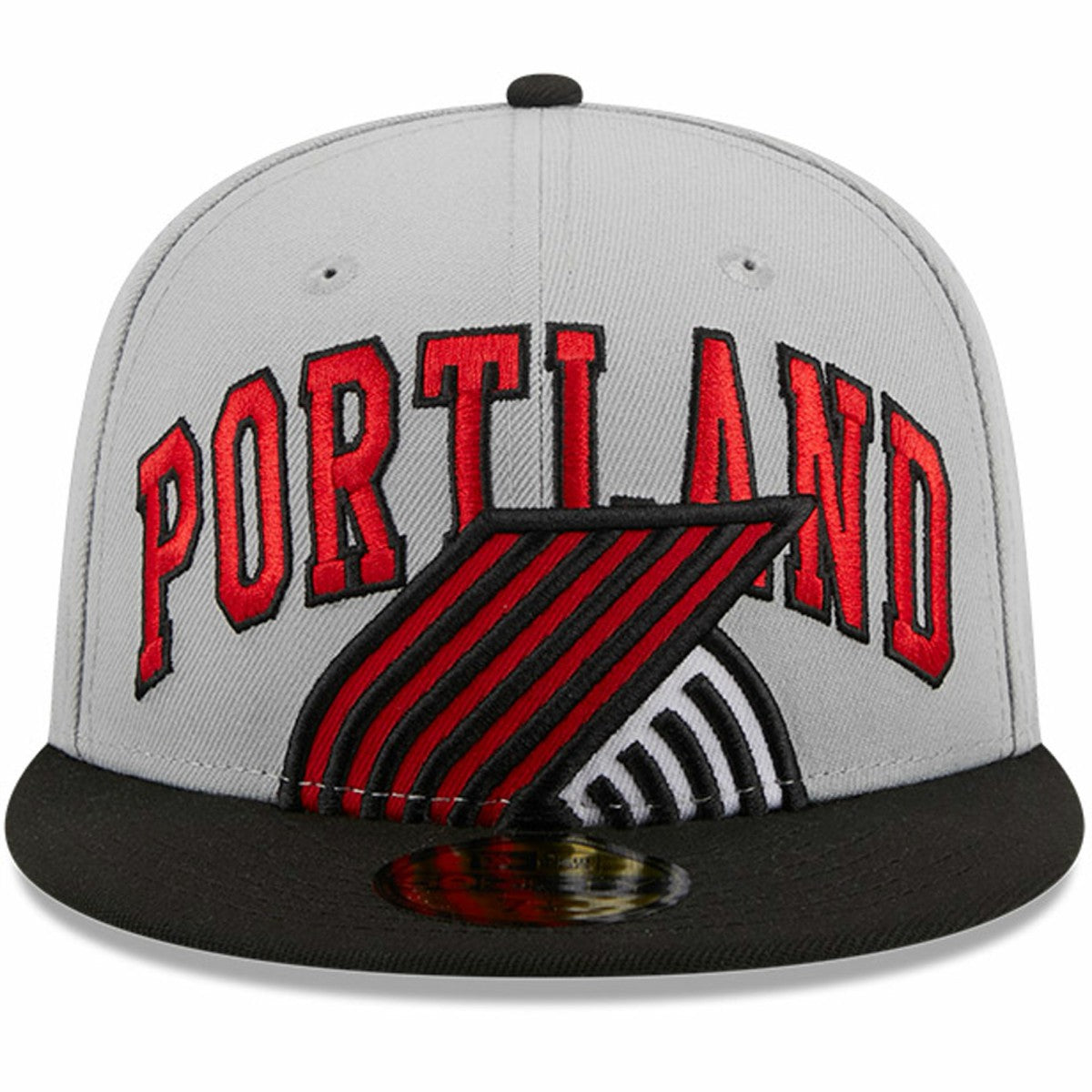 Portland Trail Blazers Tip-Off Two-Tone 59FIFTY Fitted Hat Gray/Black - New Era