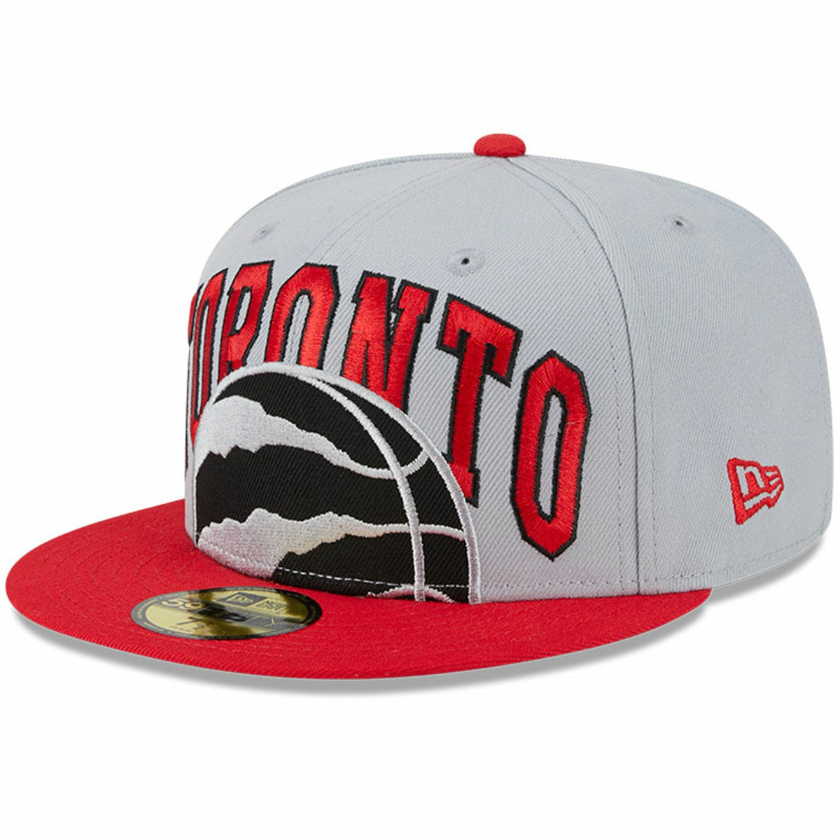 Toronto Raptors Tip-Off Two-Tone 59FIFTY Fitted Hat Gray/Red - New Era outlet