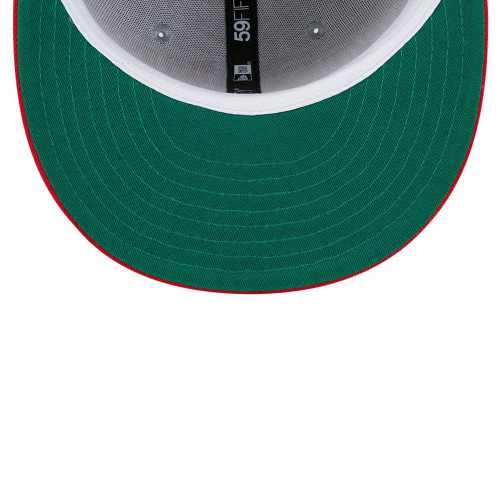 Toronto Raptors Tip-Off Two-Tone 59FIFTY Fitted Hat Gray/Red - New Era outlet