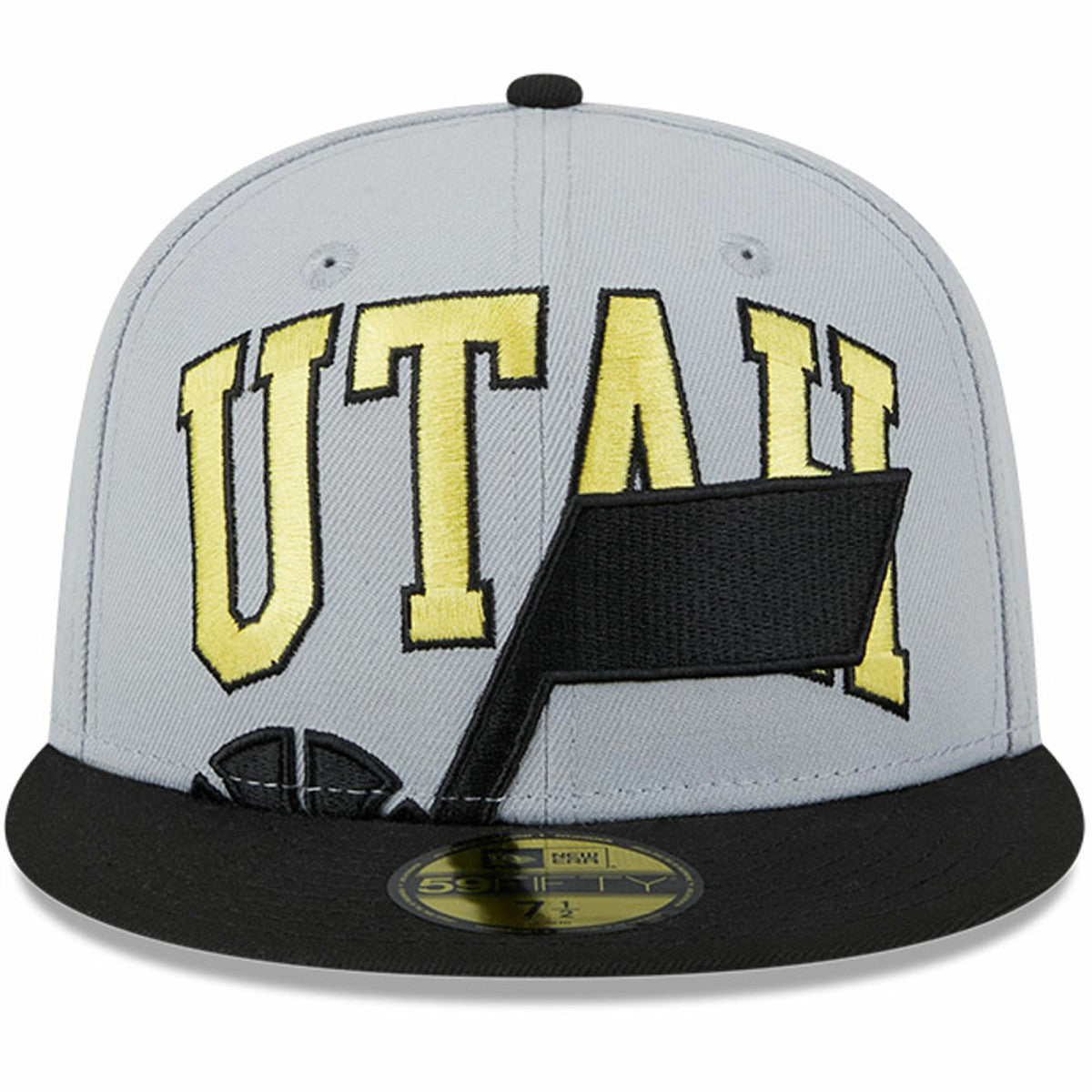 Utah Jazz Tip-Off Two-Tone 59FIFTY Fitted Hat Gray/Black - New Era outlet