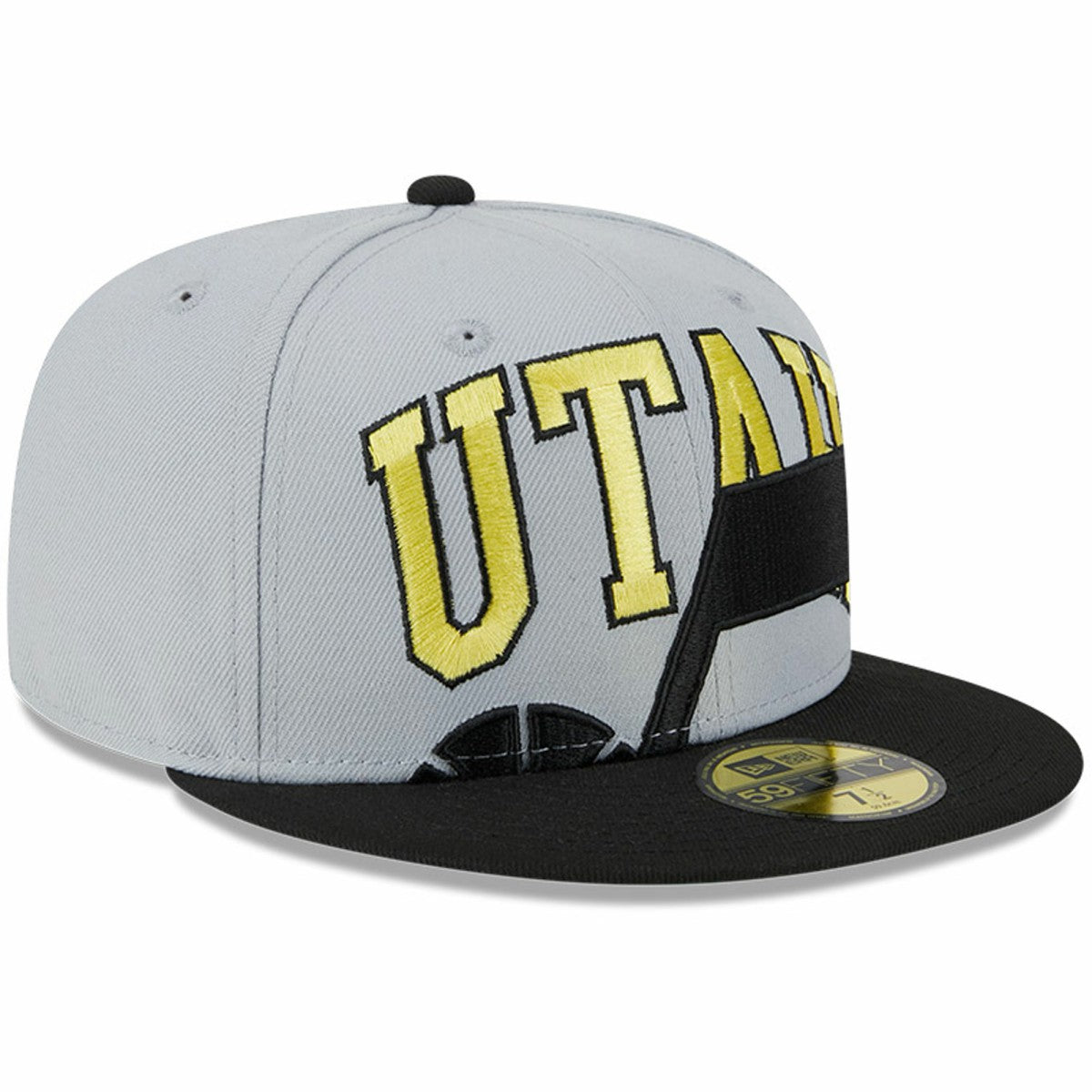 Utah Jazz Tip-Off Two-Tone 59FIFTY Fitted Hat Gray/Black - New Era outlet