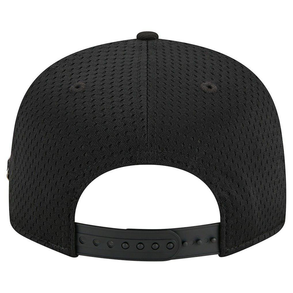 Chicago Bulls Post-Up Pin Mesh 9FIFTY Snapback Hat Black - New Era