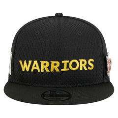 Golden State Warriors Post-Up Pin Mesh 9FIFTY Snapback Hat Black - New Era