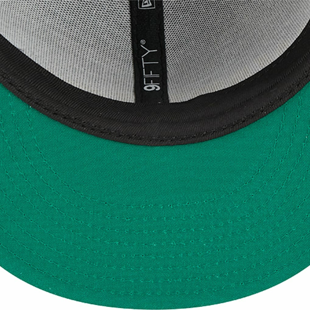 Golden State Warriors Post-Up Pin Mesh 9FIFTY Snapback Hat Black - New Era