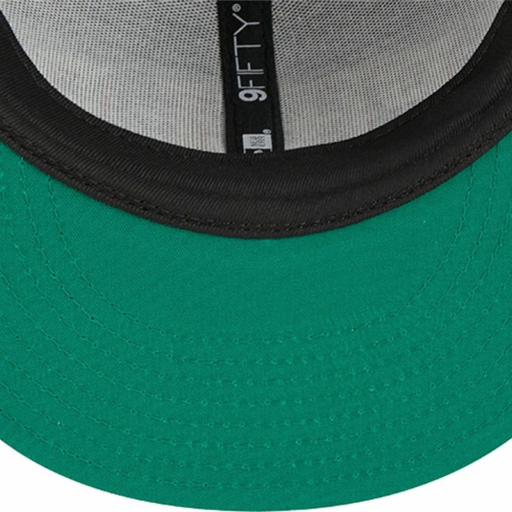 Philadelphia 76ers Post-Up Pin Mesh 9FIFTY Snapback Hat Black - New Era