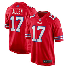 Josh Allen Buffalo Bills Alternate Game Jersey - Red Jerseys